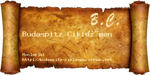 Budaspitz Ciklámen névjegykártya